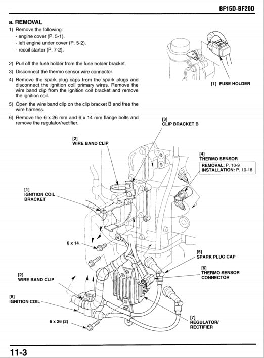 Technical diagram of a motorcycle ignition system with labeled parts and text on a white background.