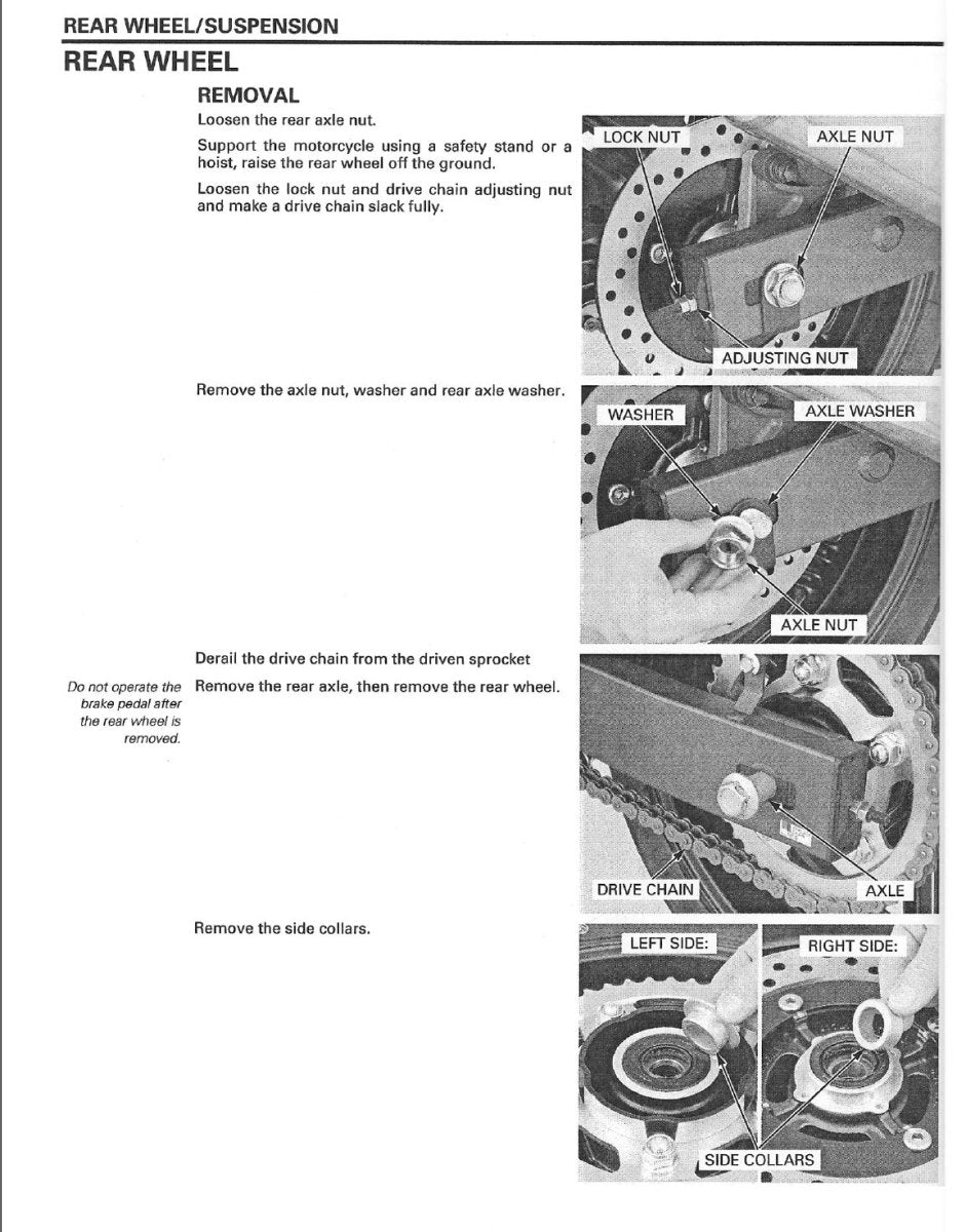 Honda CBF600 N NA S SA 2004-2007 Service Manual
