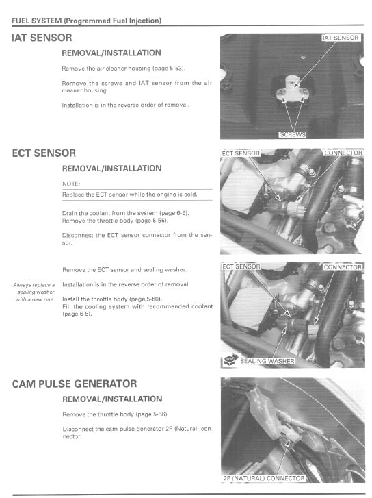 Honda Interceptor VFR800 F RC46 V4 1998-2001 Service Manual