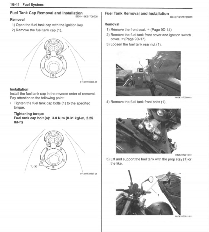 Suzuki GSXS750 GSX-S 750 2017-2021 Service Manual