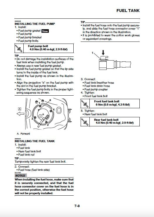 Yamaha YZF R1 R1F R1M R1MF 2015-2019 Service Manual