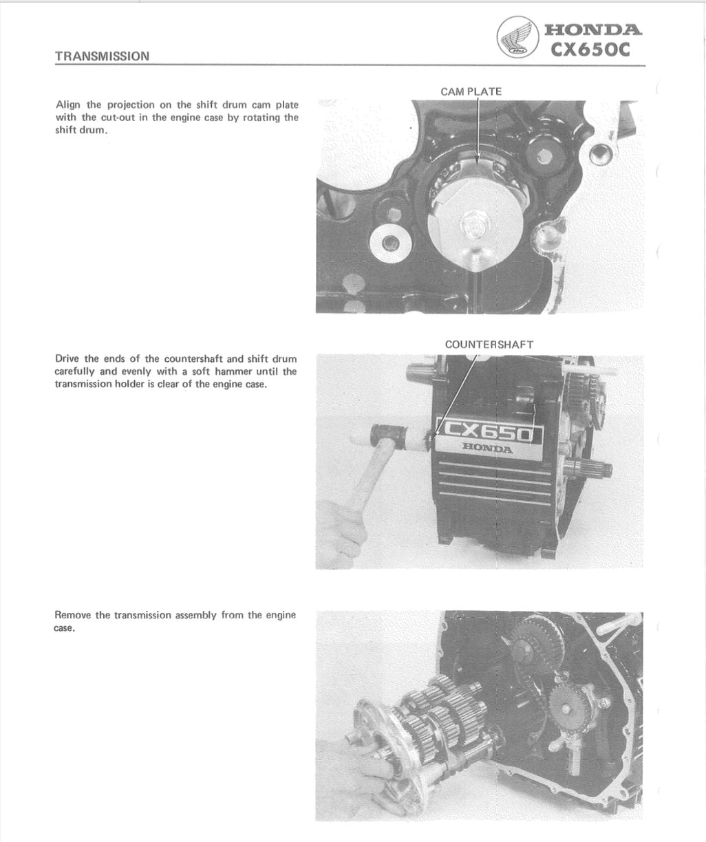 Honda CX650C Custom 1983-1986 Service Manual