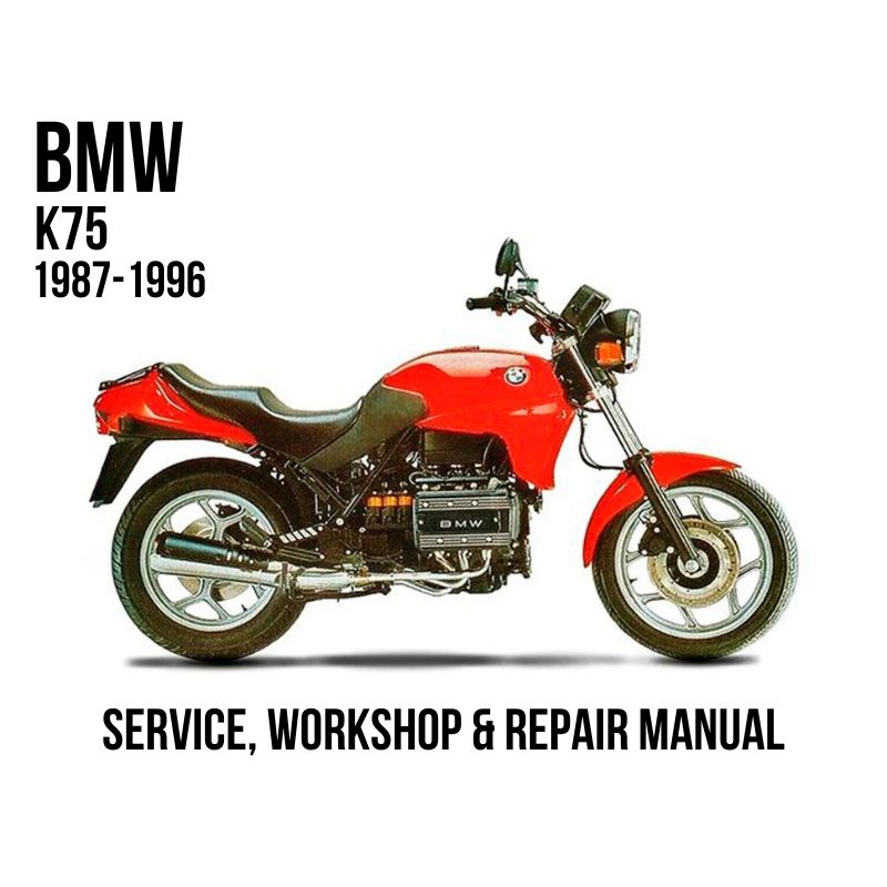 BMW K75 1987-1996 Service, Workshop & Repair Manual red motorcycle