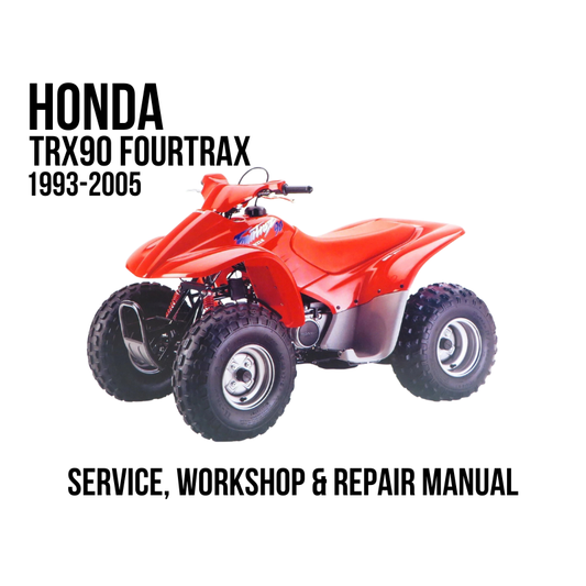 Honda TRX90 Fourtrax 1993-2005 Service, Workshop & Repair Manual