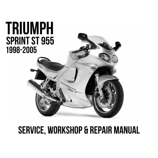 Triumph Sprint ST 955 1998-2005 Service, Workshop & Repair Manual showing silver Sprint ST sport-tourer