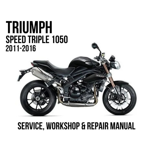 Triumph Speed Triple 1050 2011-2016 Service, Workshop & Repair Manual black naked sport motorcycle
