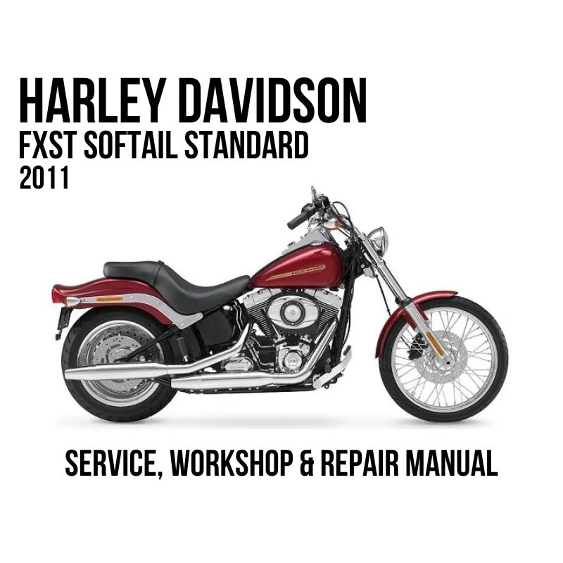 Harley-Davidson FXST Softail Standard 2011 Service, Workshop & Repair Manual showing maroon Softail Standard motorcycle