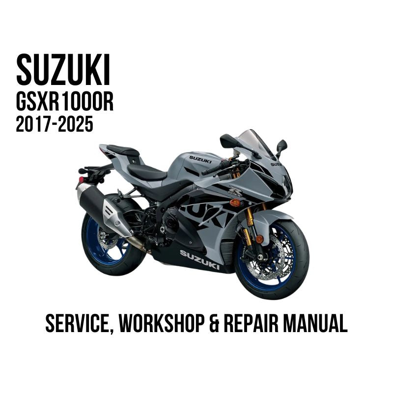 Suzuki GSXR1000R 2017-2025 Service, Workshop & Repair Manual gray sport motorcycle