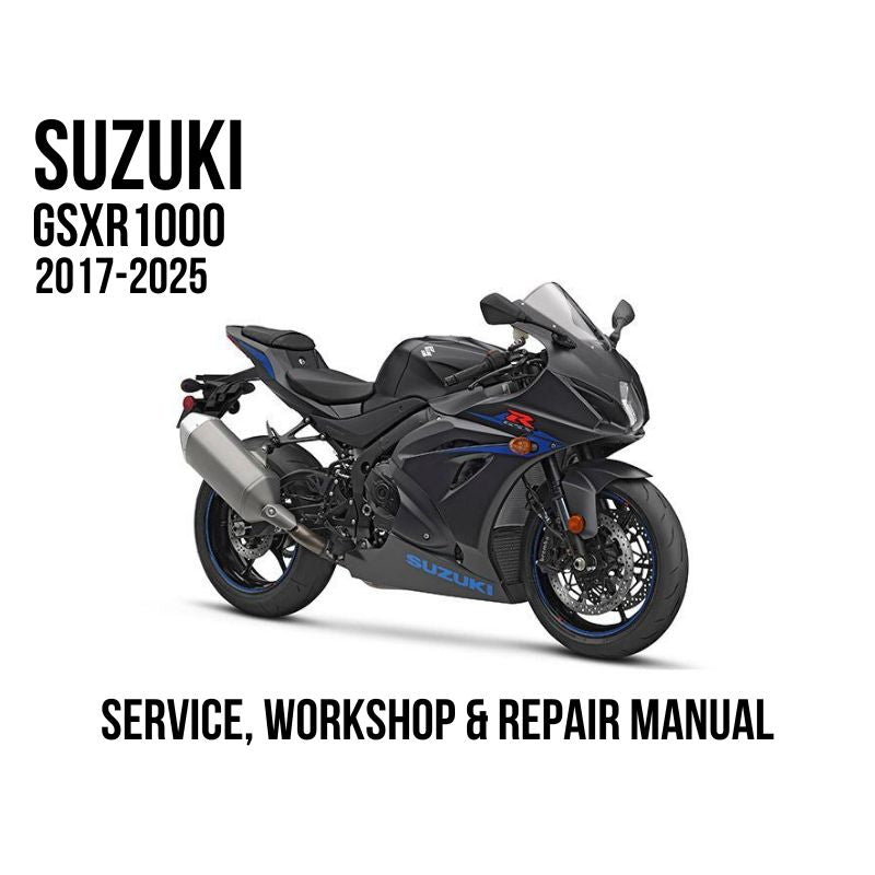Suzuki GSXR1000 2017-2025 Service, Workshop & Repair Manual dark gray sport motorcycle