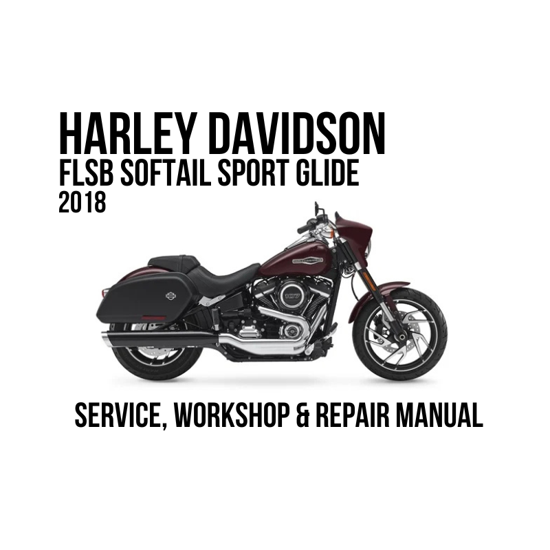 Harley-Davidson FLSB Softail Sport Glide 2022 service, workshop, and repair manual cover featuring a side profile of the motorcycle on a white background with black text.