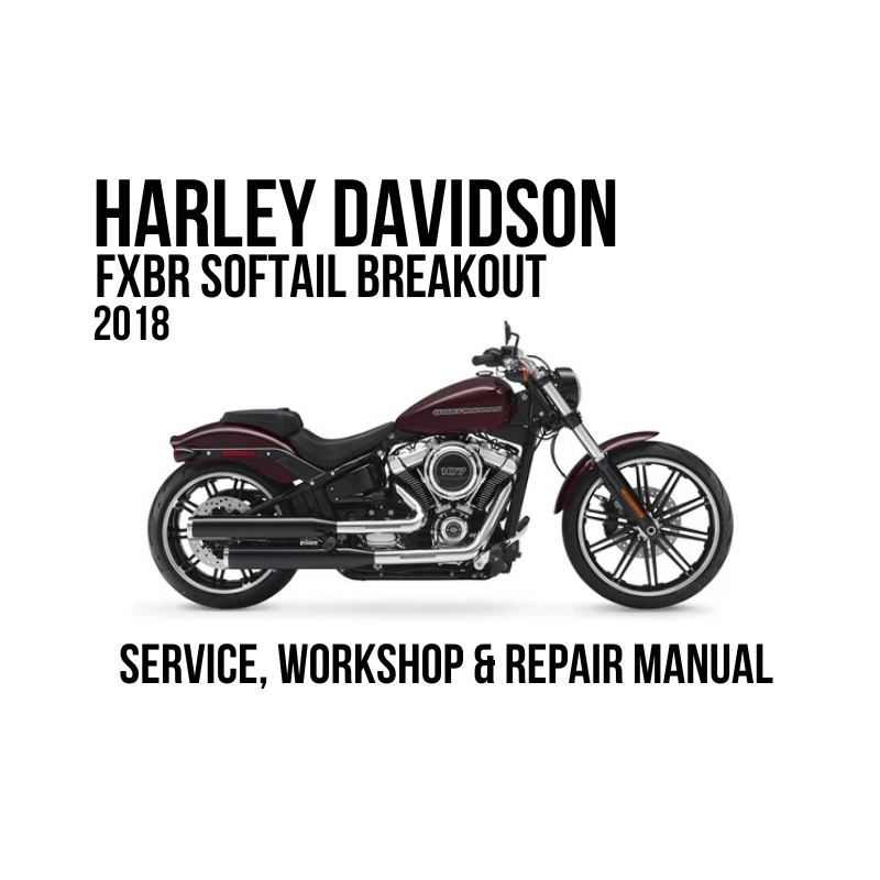 Harley-Davidson FXSTC Softail Custom 1993-1994 service, workshop, and repair manual cover graphic showing a red and black motorcycle on a white background with black text.