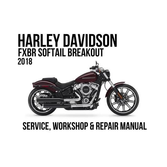 Harley-Davidson FXSTC Softail Custom 1993-1994 service, workshop, and repair manual cover graphic showing a red and black motorcycle on a white background with black text.
