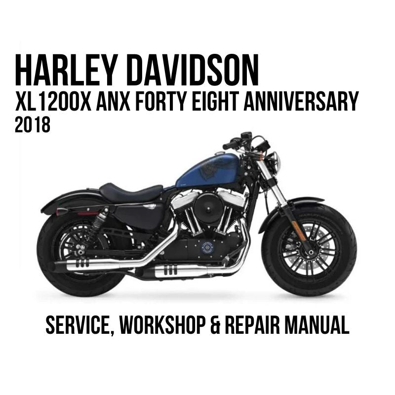 2018 Harley Davidson XL1200X Sportster 115th Anniversary Forty-Eight Service Manual Cover Image