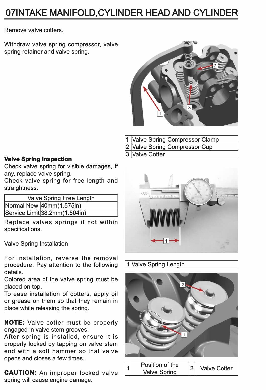CFMOTO ZFORCE service manual page with front LH A-arm and steering knuckle inspection diagrams showing ball pins and bushings