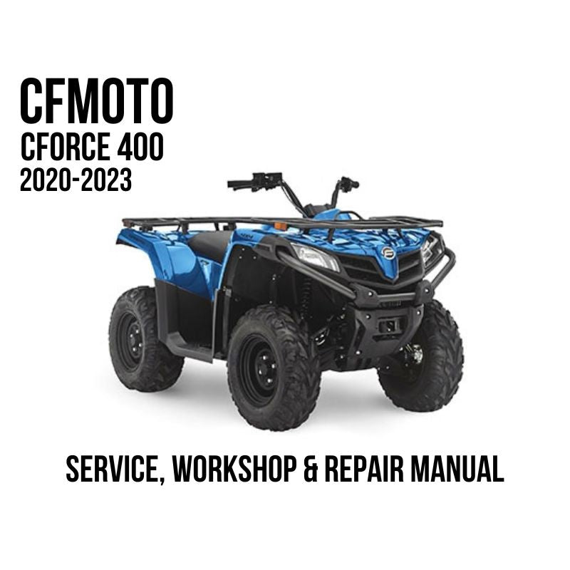 CFMOTO CFORCE 400 2020-2023 Service, Workshop & Repair Manual showing blue CFORCE 400 ATV