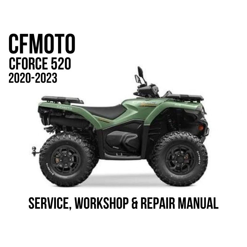CFMOTO CFORCE 520 2020-2023 Service, Workshop & Repair Manual showing green CFORCE 520 ATV