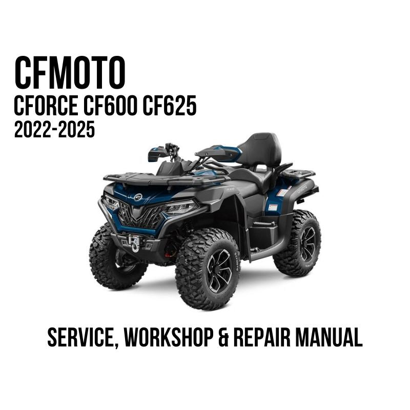 CFMOTO CFORCE CF600 CF625 2022-2025 Service, Workshop & Repair Manual showing blue and gray CFORCE ATV
