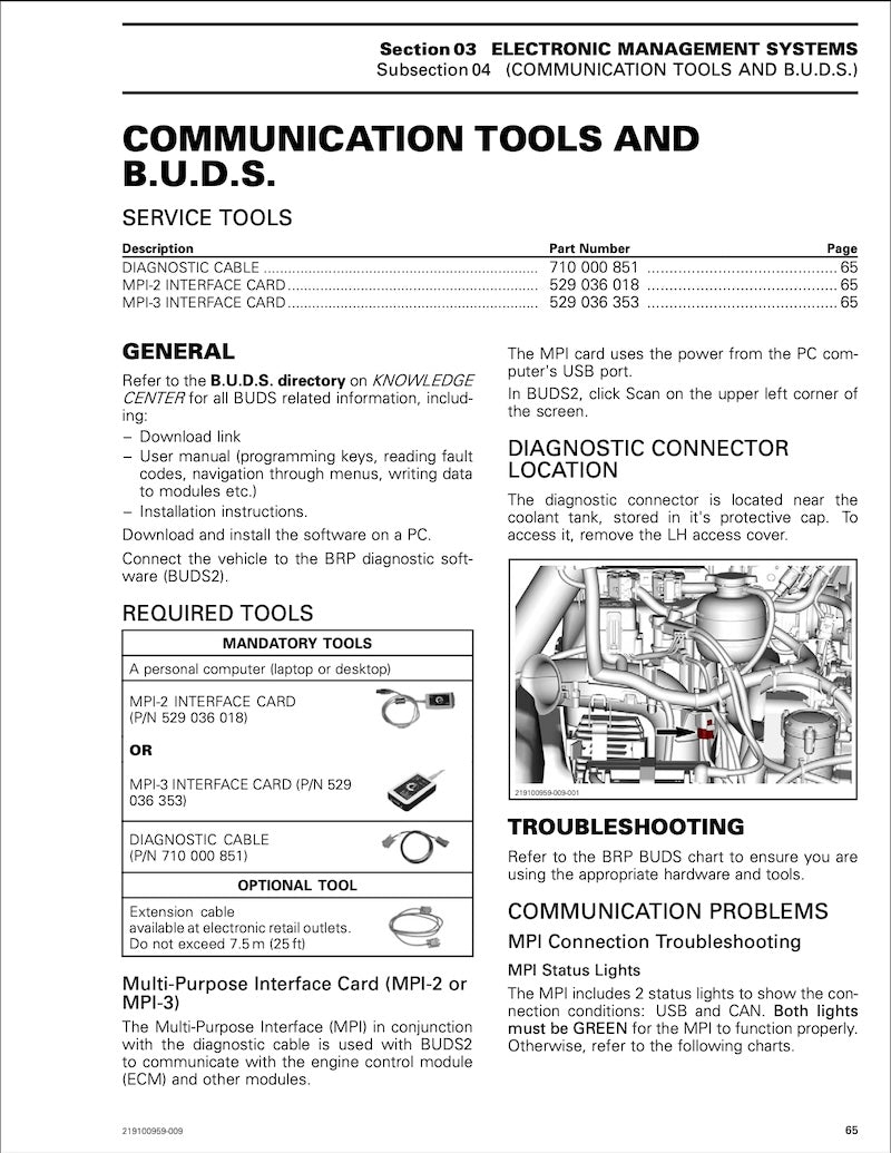 A scanned page from a technical manual for B.U.