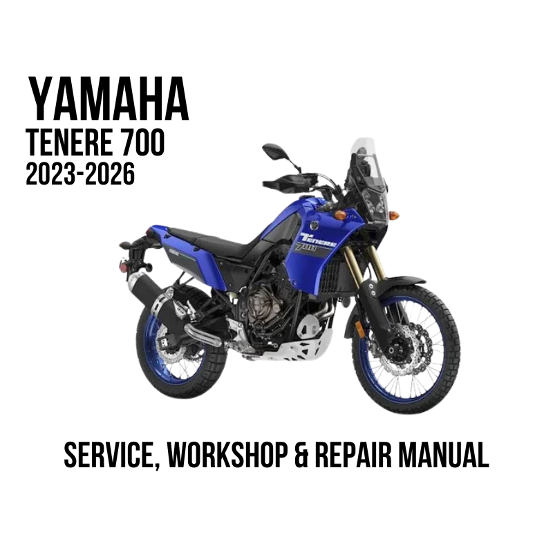 2023-2026 Yamaha Tenere 700 service, workshop, and repair manual cover.