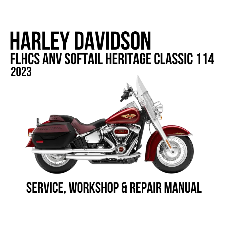2023 Harley Davidson FLHCS ANV Softail Heritage Classic 114 Anniversary Service Manual Cover Image