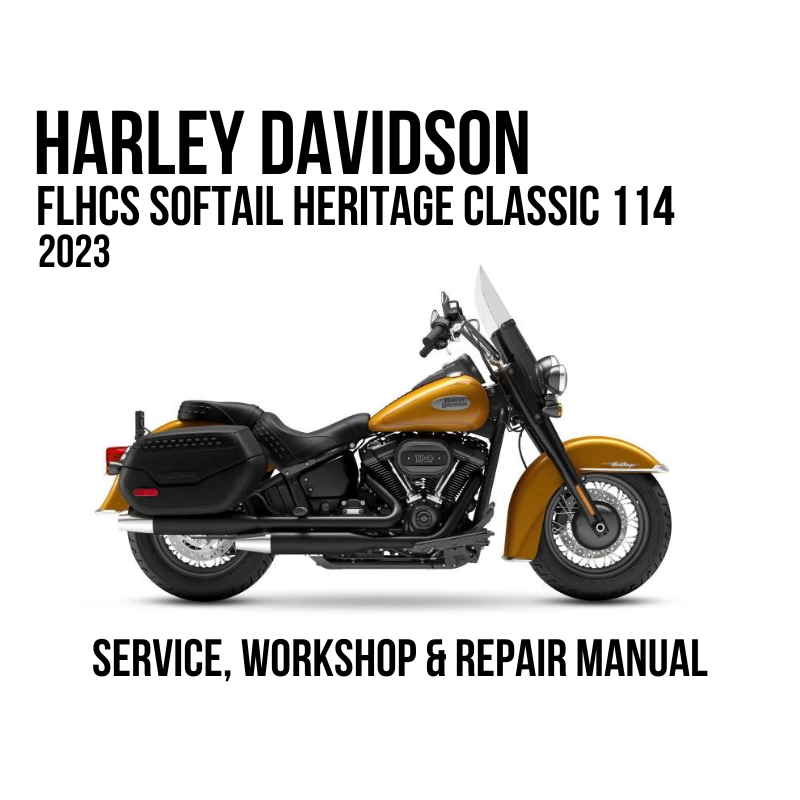 2023 Harley Davidson FLHCS Softail Heritage Classic 114 Service Manual Cover Image