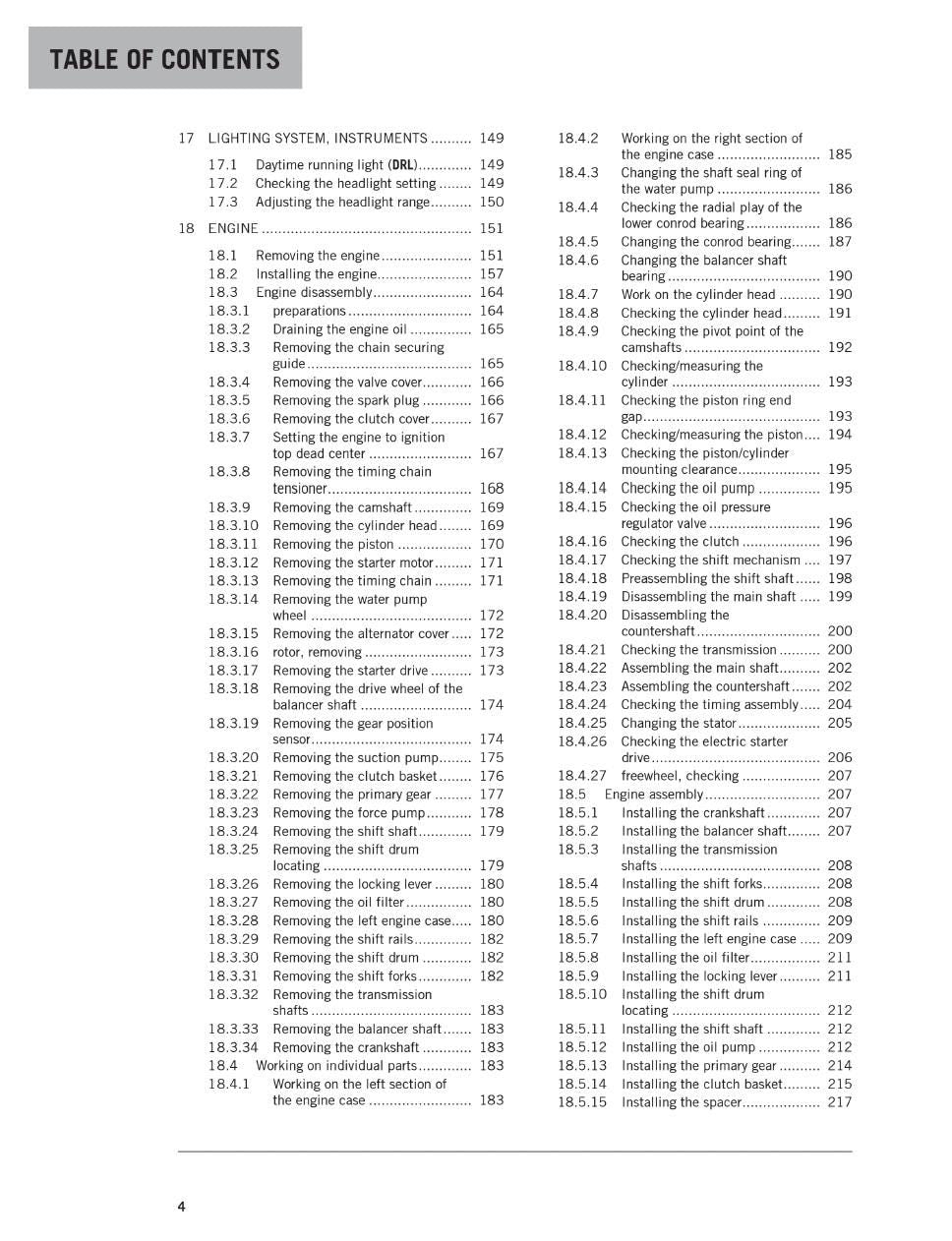 KTM 390 DUKE 2018 Service Workshop Repair Manual