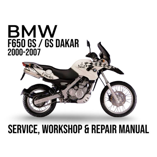BMW F650GS / F650 GS Dakar 2000-2007 Service Manual