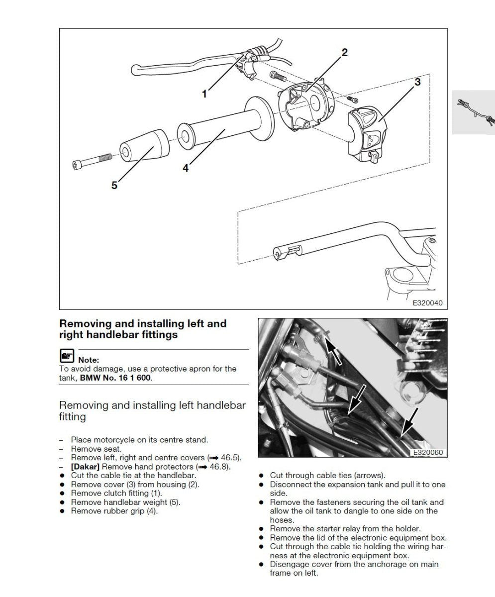 BMW F650GS / F650 GS Dakar 2000-2007 Service Manual