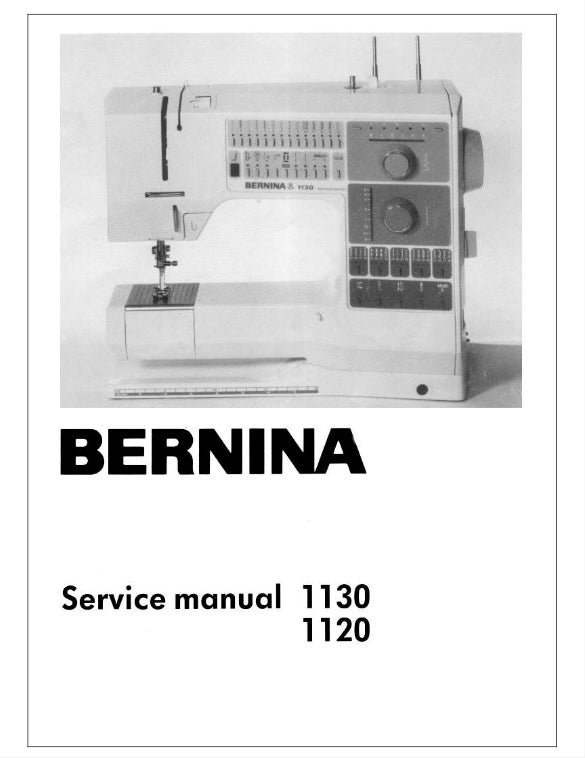 Bernina sewing machine service manual cover with model numbers 1130 and 1120.