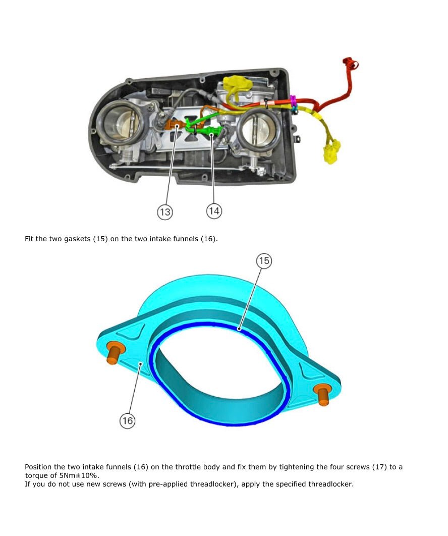Technical diagram of an automotive throttle body assembly with labeled parts on a white background.