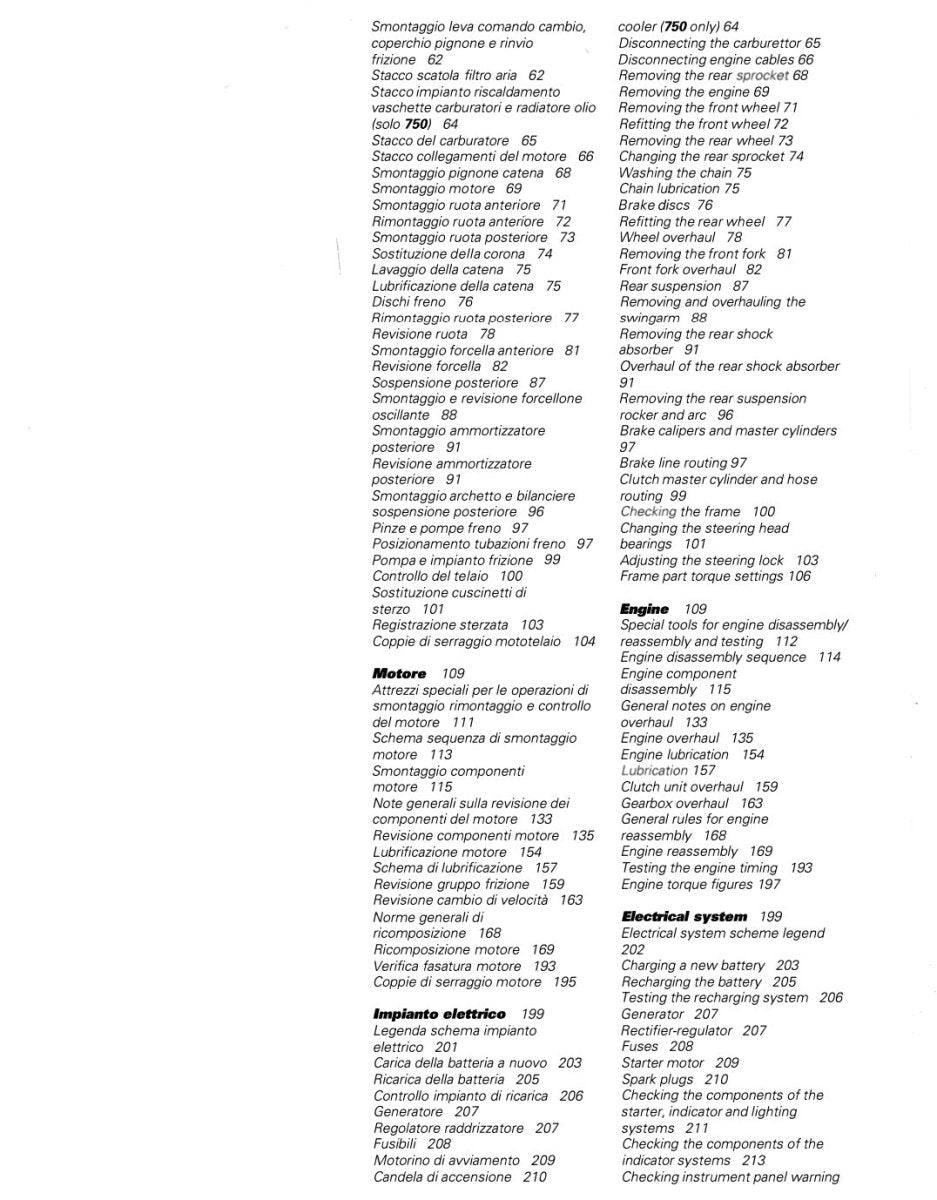 Technical manual or instruction sheet with text and numbers on a white background