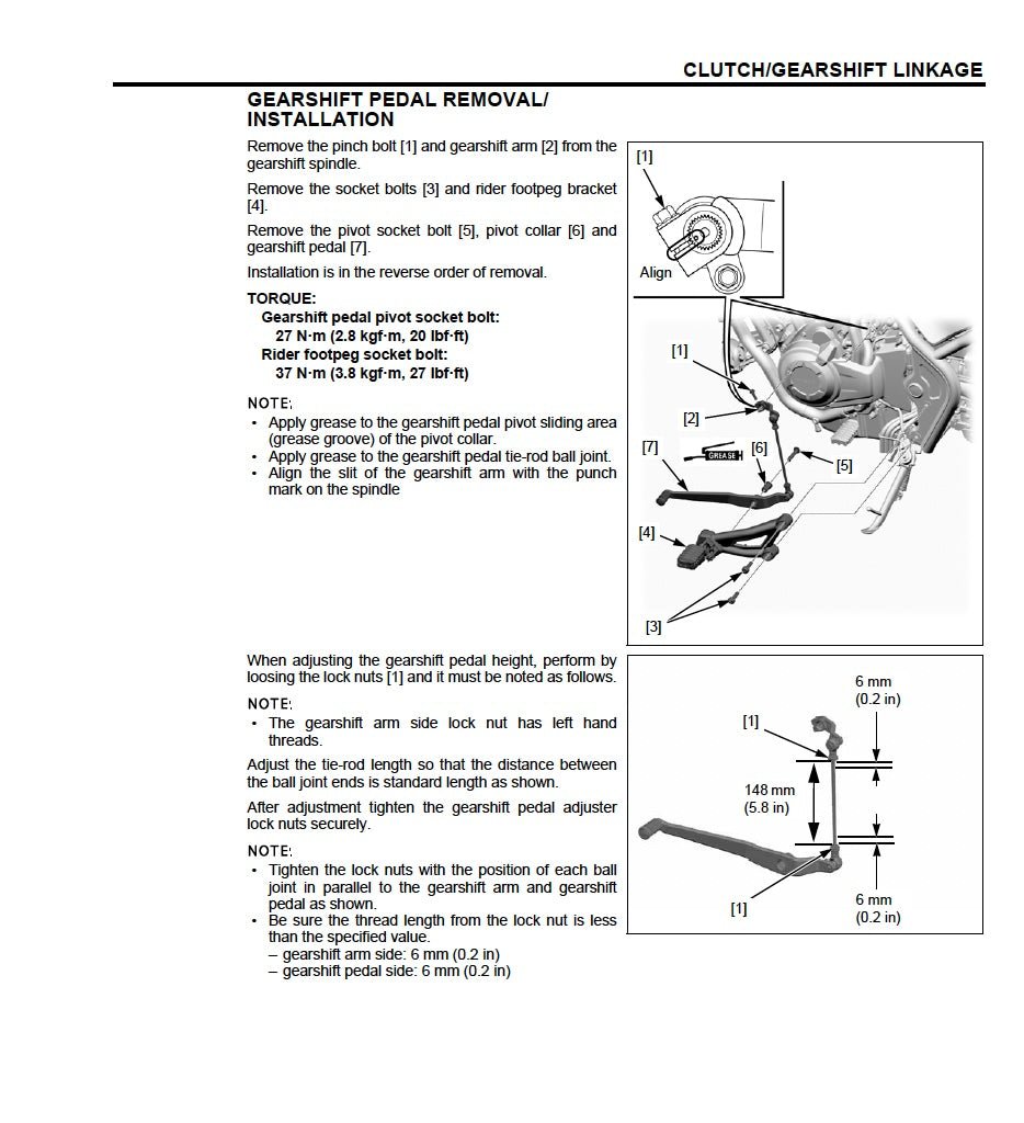 Honda CMX 500 Rebel 2017 Onwards Service Manual