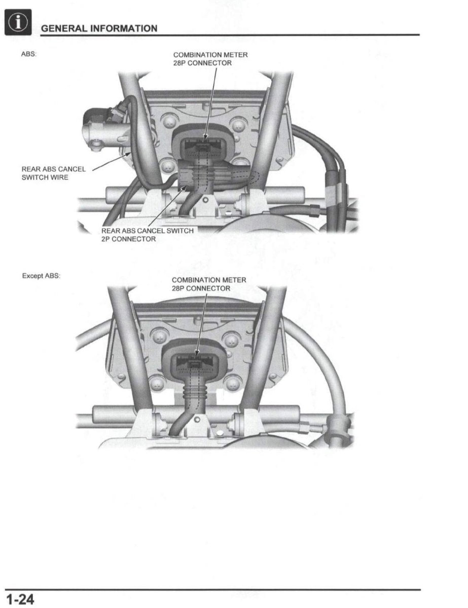 Technical diagram of a vehicle's ABS system with labeled components on a white background.