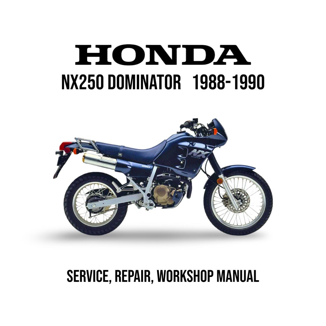 Honda NX250 Dominator 1988-1990 Service Manual