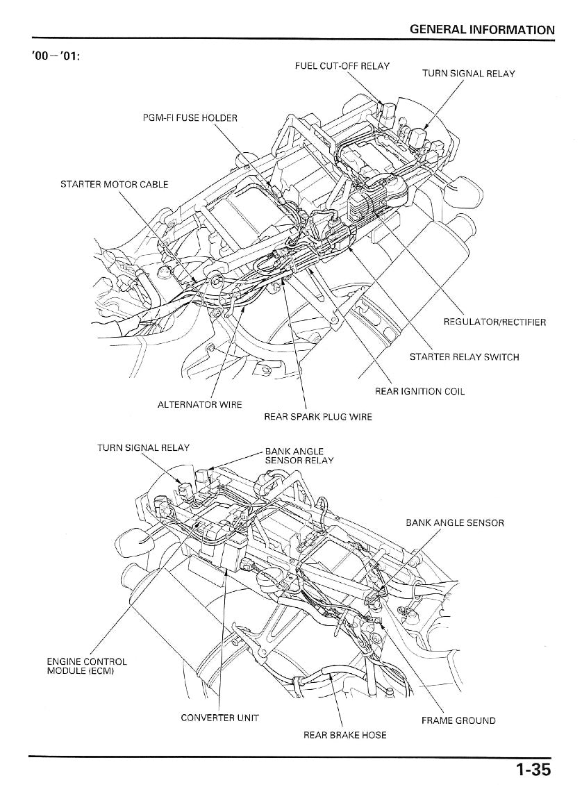 Technical diagram of a vehicle's electrical system layout with labeled components.