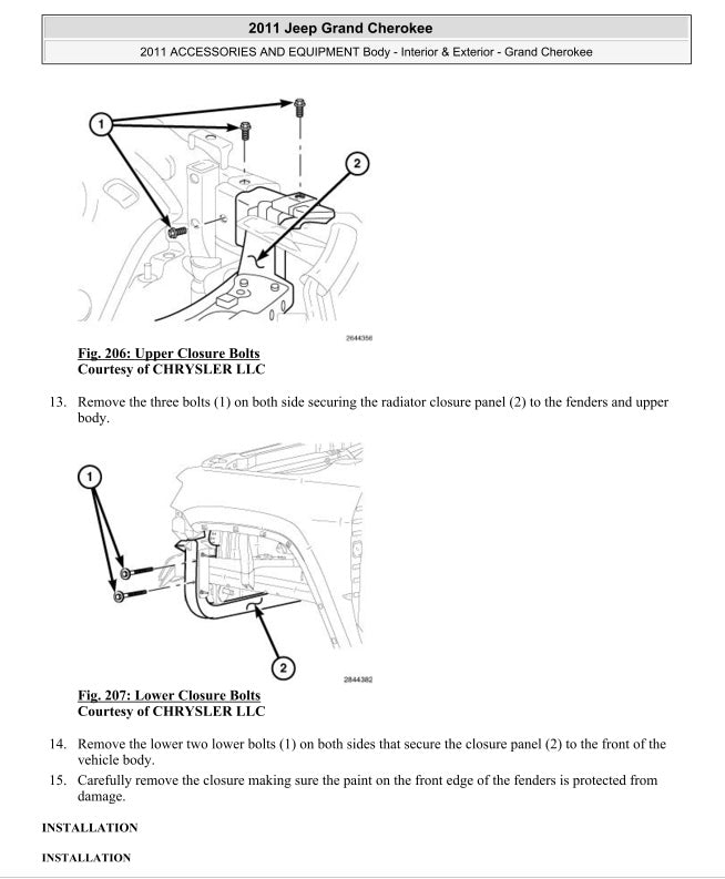 Jeep Grand Cherokee WK2 2011-2013 Service Manual