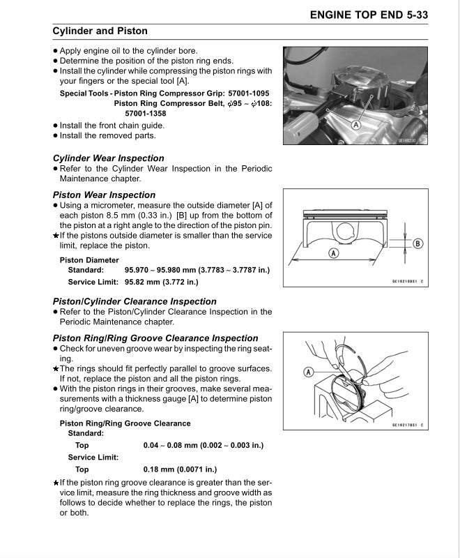 Kawasaki KX450F KXF450 2009-2011 Service Manual