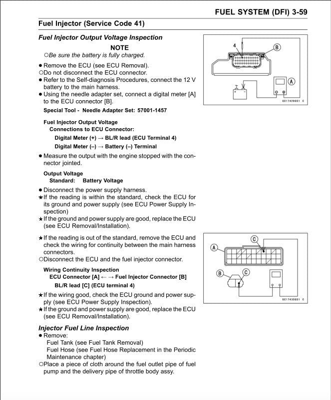 Kawasaki KX450F KXF450 2016-2018 Service Manual