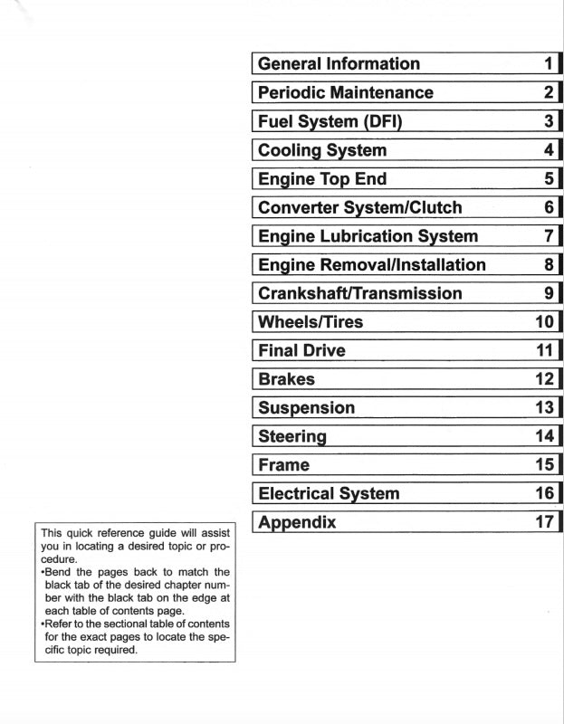 Kawasaki Teryx 4 Camo 800 KRT800 4x4 FI 2016-2020 Service Manual