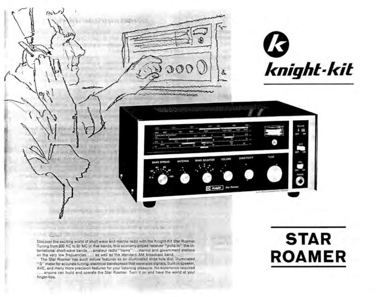 Knight-Kit Star Roamer Receiver Shortwave Radio Owner's Operator Manual