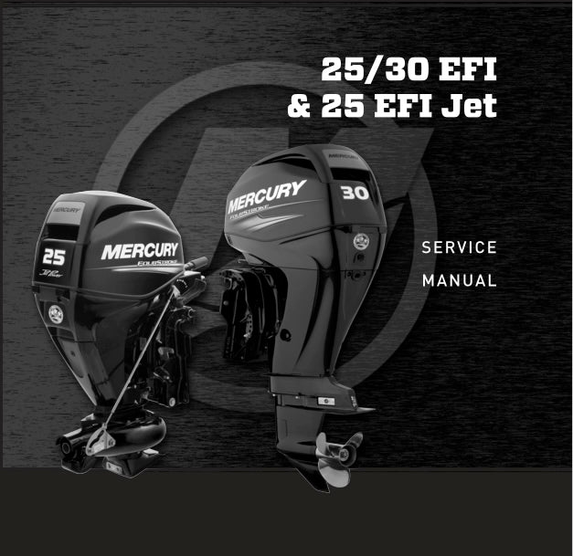 Mercury 4 Stroke 25 30 EFI Outboard Service Manual Cover Image 1