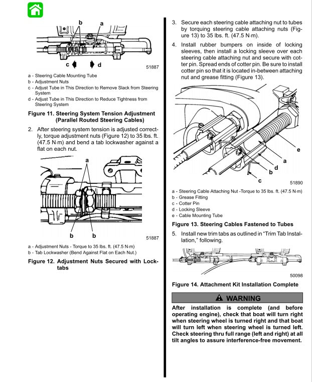 Technical diagram and instructions for steering system adjustment on a vehicle.