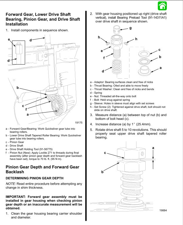 Technical diagram and instructions for gear and drive shaft installation on a vehicle.