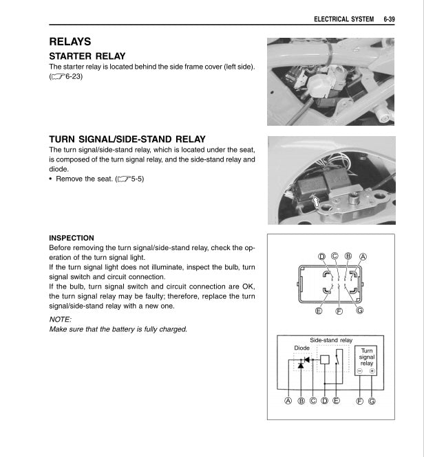 Suzuki GSF600 GSF600S K1 K2 2000-2002 Bandit Service Manual