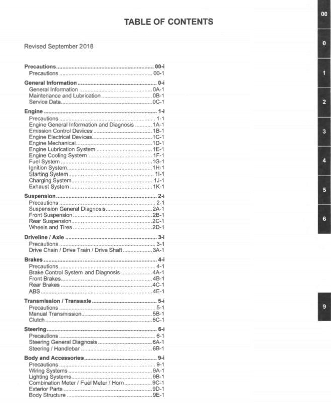 Suzuki GSXS750 GSX-S 750 2017-2021 Service Manual