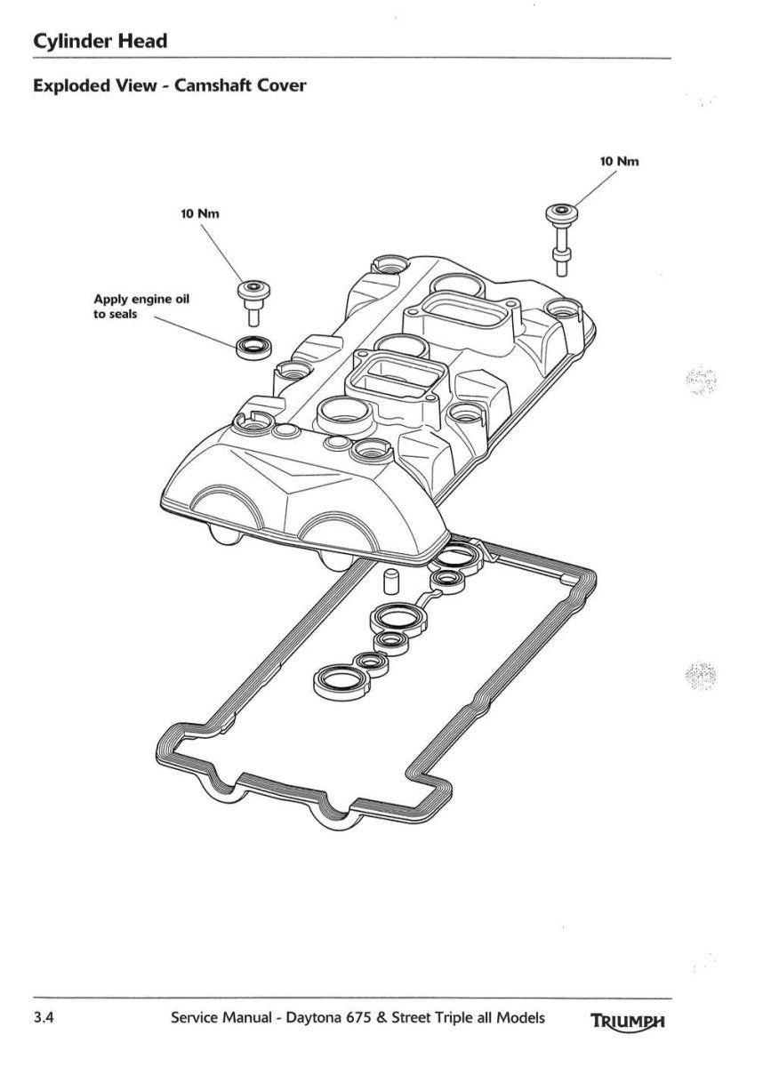 Triumph Street Triple Daytona 675 R 2012 Onwards Service Manual