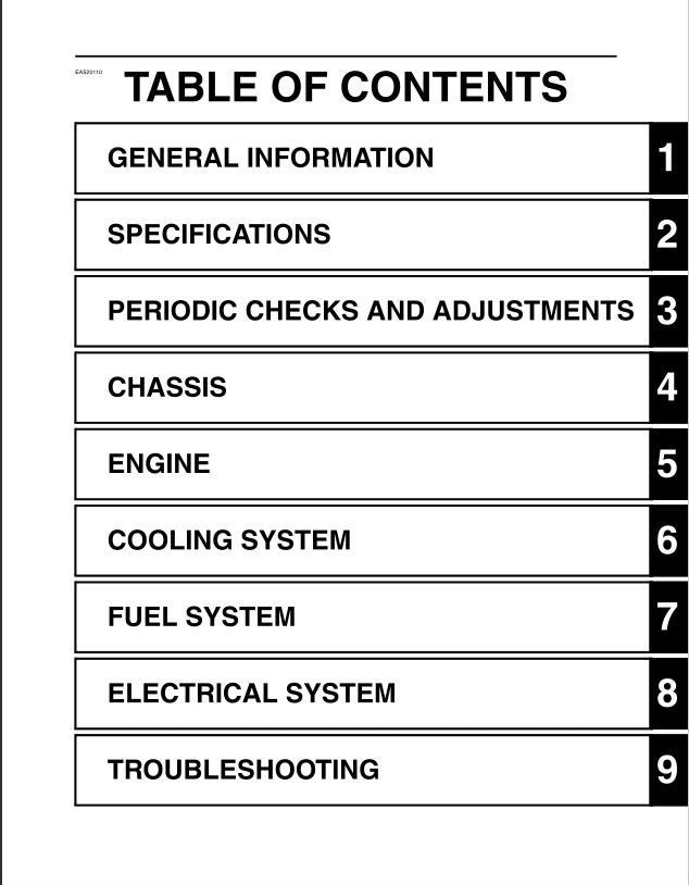 Yamaha YZF-R1 2007-2008 Service Manual